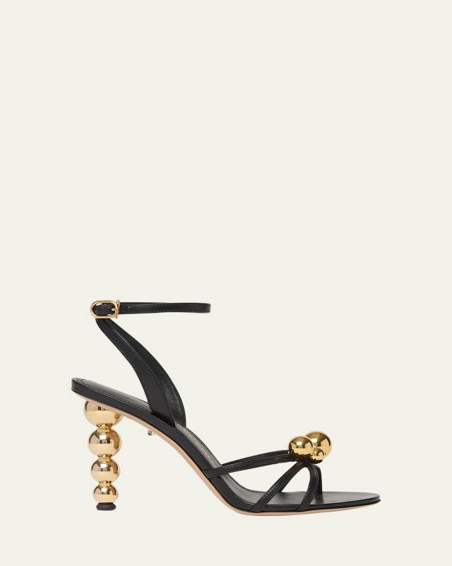 Karina Strappy Spheres Ankle-Strap Sandals